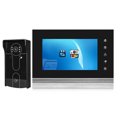 HD 4 Wire Video Intercom System Unlocking Monitoring Ring Doorbell For Villa