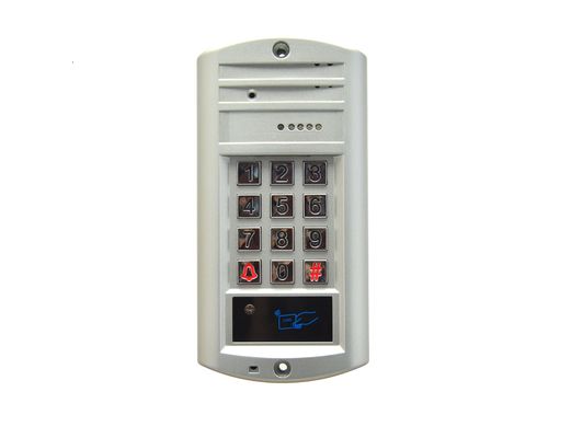 Aluminium Alloy 4 Wire Video Intercom System Voice Doorbell Password Unlock