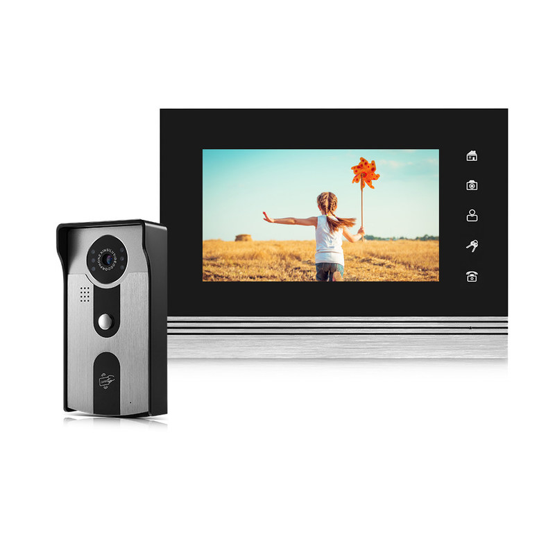 4 Wire Door Intercom Ring Camera System 800x480 1000TVL CMOS UI Menu Operation